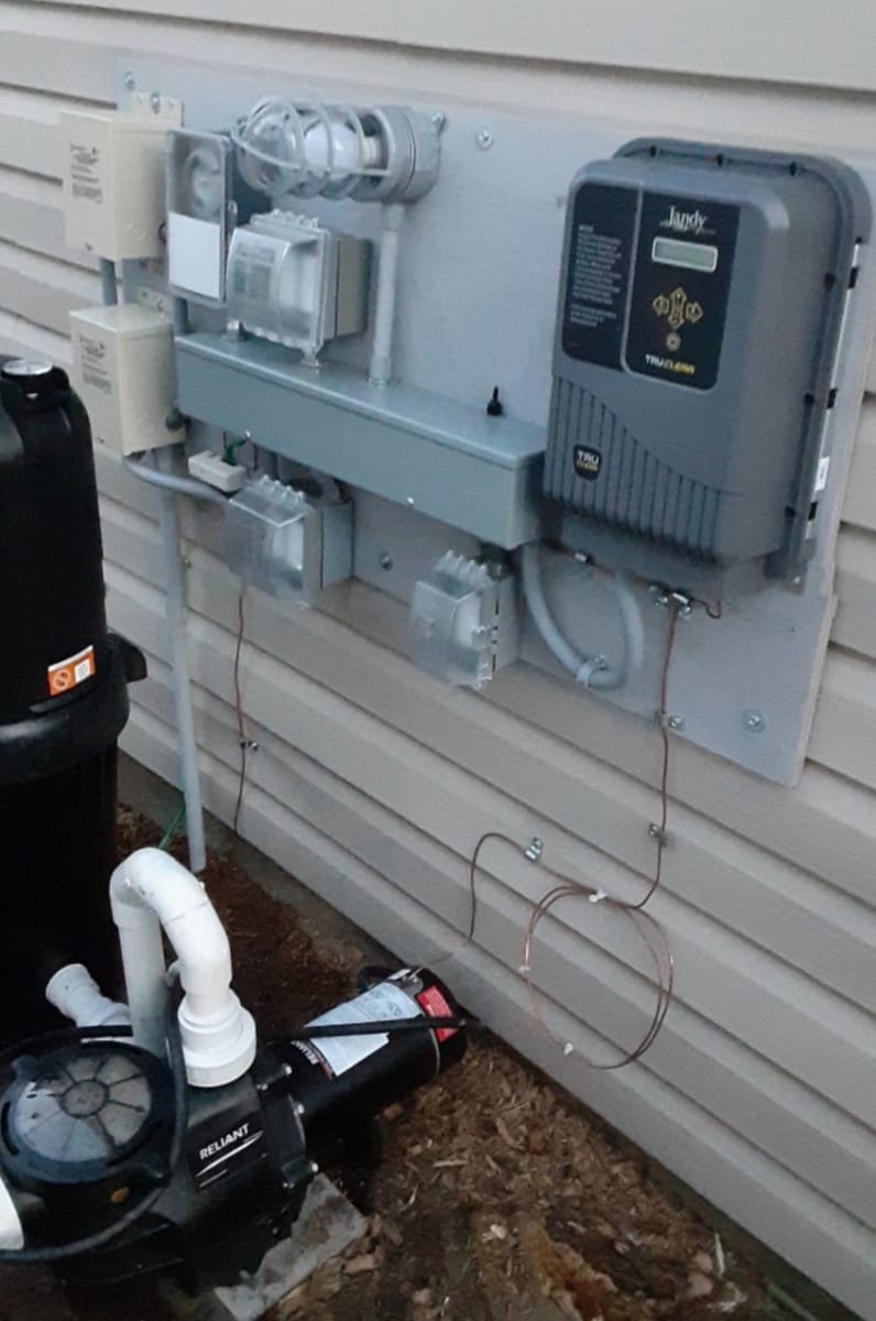 Control panel and equipment wiring